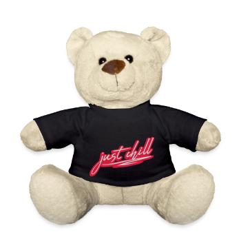 Just Chill Text Logo - Nounours - noir - Devant