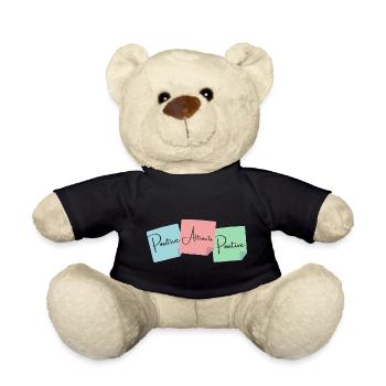 Law of Attraction - Postive Attracts Positive - Teddy Bear - black - Front