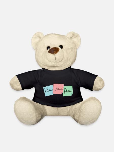 Law of Attraction - Postive Attracts Positive - Teddy Bear - black
