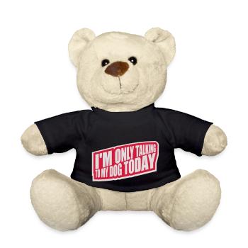 only talking to dog - Teddy - Schwarz - Vorne
