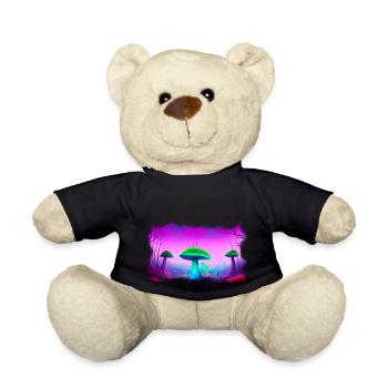 Mushroom World 1 - Teddy Bear - black - Front