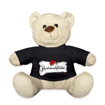 Schwarzwaldliebe mit Schwarzwälder Bollenhut - Teddy - Schwarz - Vorne