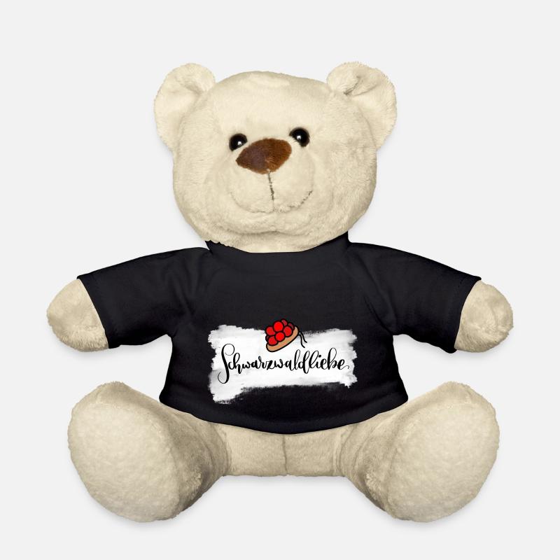 Schwarzwaldliebe mit Schwarzwälder Bollenhut - Teddy - Schwarz