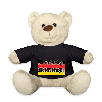 Wir werden siegen, alle Tore kriegen - Teddy - Schwarz - Vorne