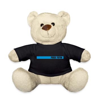 Conception du logo Puck Futin - Nounours - noir - Devant