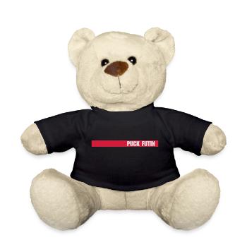 Conception du logo Puck Futin - Nounours - noir - Devant