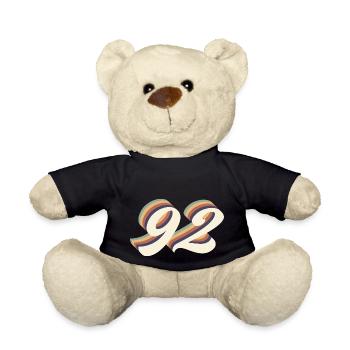 92nd anniversary vintage - Teddy Bear - black - Front