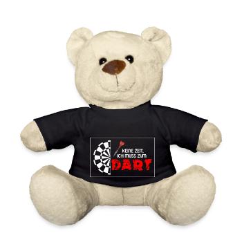 Dartpfeil Dartscheibe Hobby Dart Geschenk - Teddy - Schwarz - Vorne