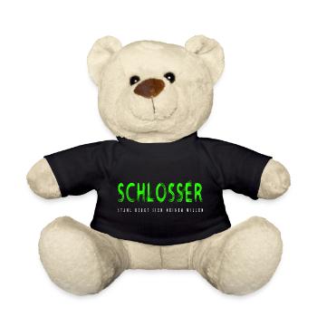 Schlosser Handwerker Design - Teddy - Schwarz - Vorne