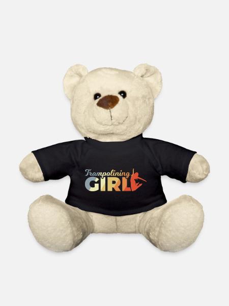 Drôle de fille trampoline - Nounours - noir