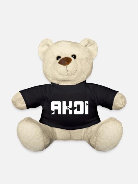 Ahoi Fische maritim minimalistisch Meer Ozean cool - Teddy - Schwarz
