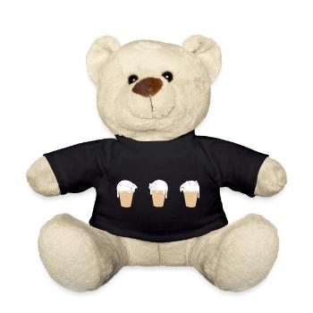 eis katze eis baby - Teddy Bear - black - Front