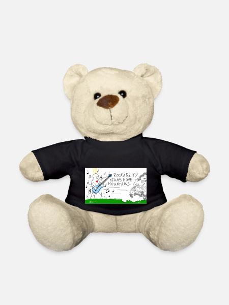 Rockability means move mountains. - Teddy Bear - black