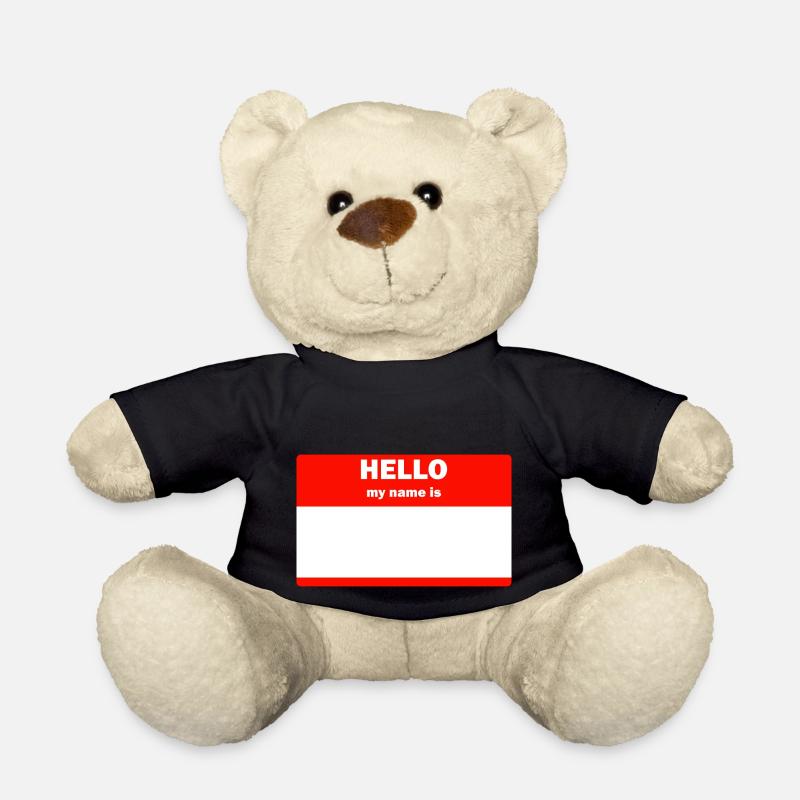 Hello my name is Hallo mein Name ist - Teddy - Schwarz