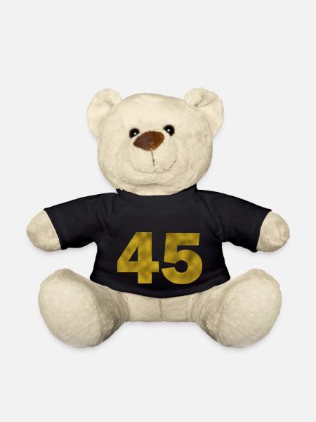 Birthday 45 years - Teddy Bear - black