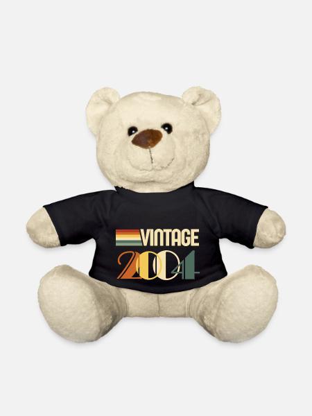 Jahrgang 2004 - 2004 Jubiläumsgeschenk - Teddy - Schwarz