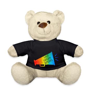 Laut gegen rechts Nr 01 - Teddy - Schwarz - Vorne