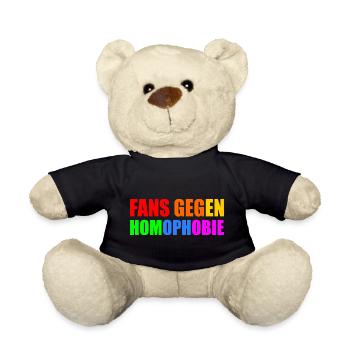 fans gegen homophobie - Teddy - Schwarz - Vorne