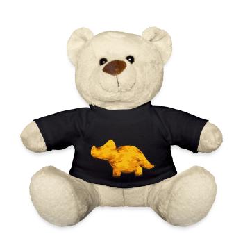 Dino Nuggets Dinosaurier Chicken Nuggets - Teddy - Schwarz - Vorne