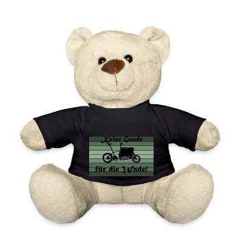 Pas de pitié pour le veau ; Muli, vélo cargo - Nounours - noir - Devant