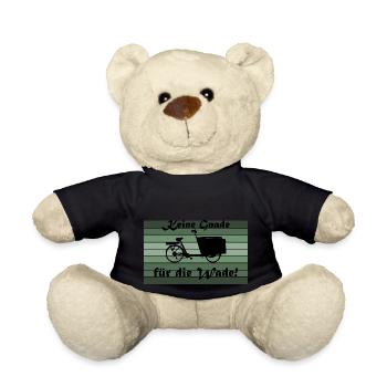Keine Gnade für die Wade, Lastenfahrrad - Teddy - Schwarz - Vorne