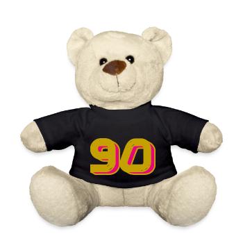 90. 90 YEARS. 90TH ANNIVERSARY. 90TH ANNIVERSARY. - Teddy Bear - black - Front