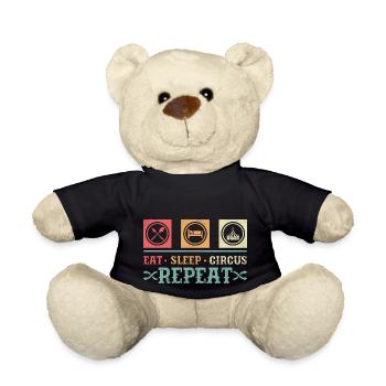 Eat Sleep Circus Repeat Costume Theme Party Acts - Teddy Bear - black - Front