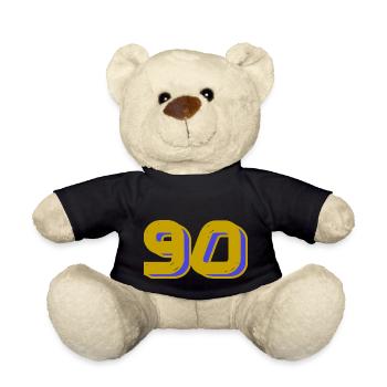 90. 90 JAHRE. 90. JAHRESTAG. 90-JÄHRIGES JUBILÄUM. - Teddy - Schwarz - Vorne