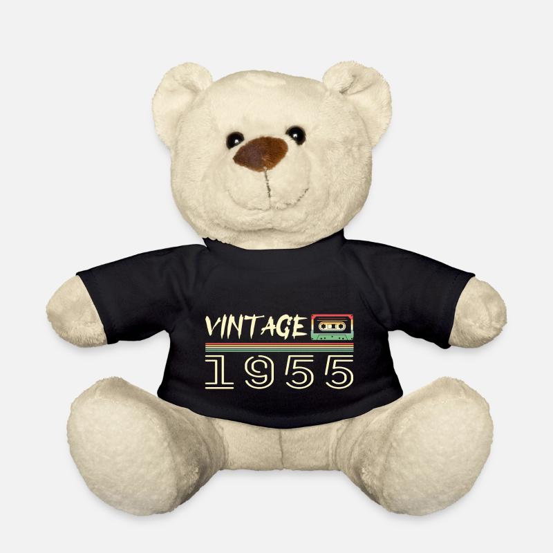 1955 Original 1955 Rétro Cadeau Anniversaire 1955 - Nounours - noir