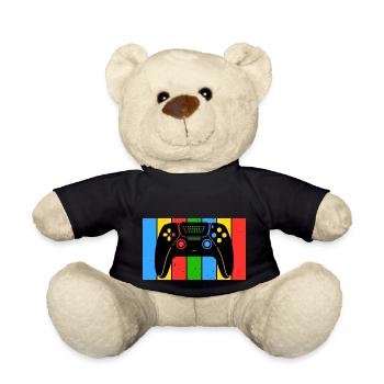 Manette de gaming gaming rétro vintage - Nounours - noir - Devant