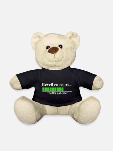 Ladeanzeige, Wecker läuft: - Teddy - Schwarz