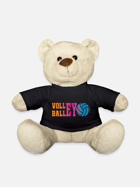 Buntes Volleyball - Teddy - Schwarz