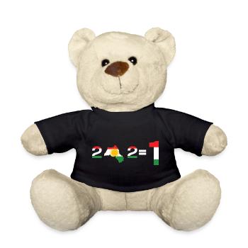 Kurdistan 2+2= 1  - Teddy - Schwarz - Vorne