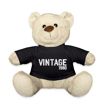 Jahrgang 1980er Jahre - Teddy - Schwarz - Vorne