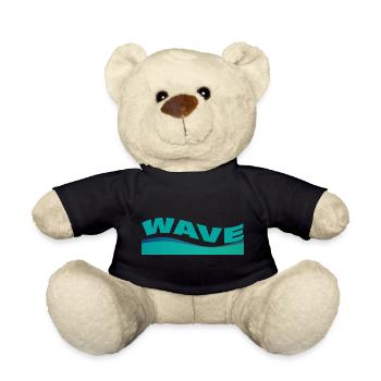 Wave - Teddy Bear - black - Front