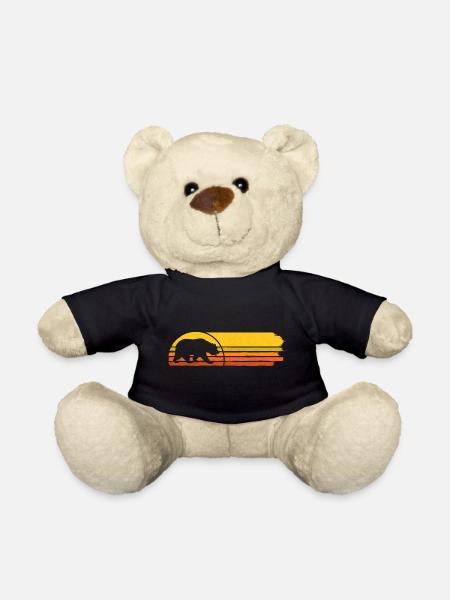 RETRO BEAR - Teddy - Schwarz