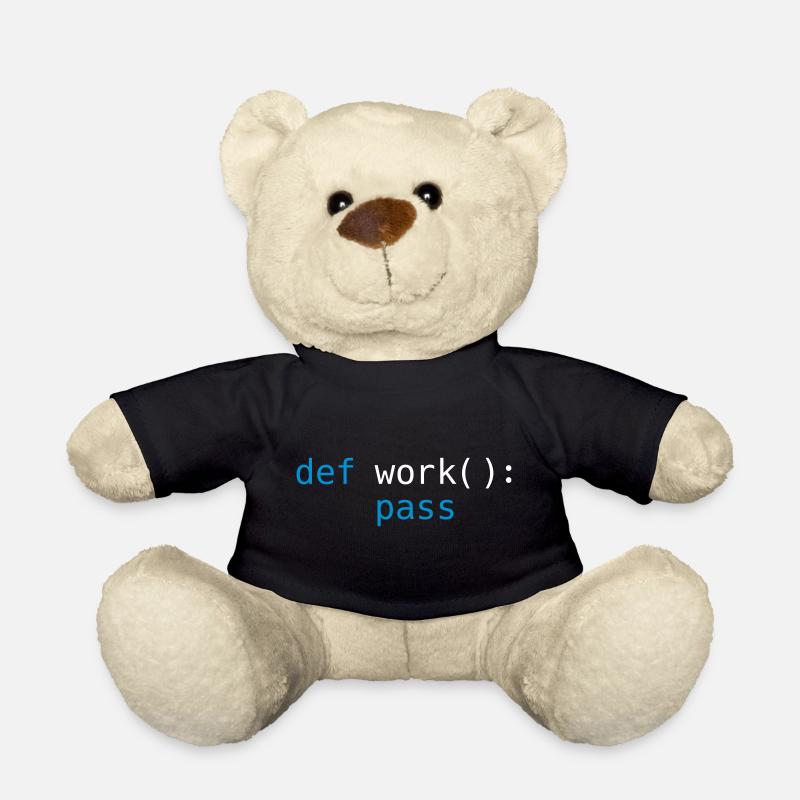 Python pass work - Nounours - noir