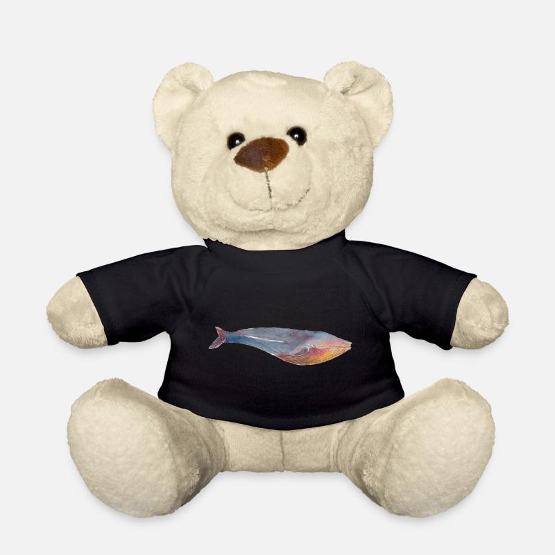 BlueWhale blue whale - Teddy Bear - black