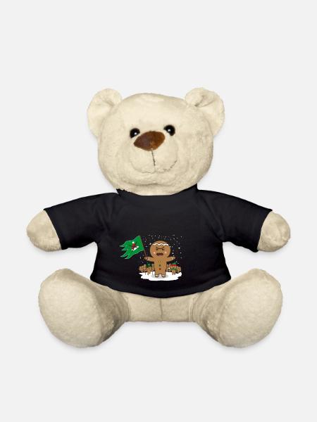 Lebkuchen Revolution Anti Weihnachten Geschenk - Teddy - Schwarz