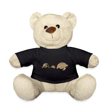Turtles family - Teddy Bear - black - Front