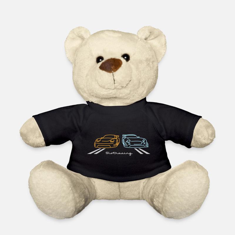 Slot Racing 2 cars Version 2 - Teddy Bear - black