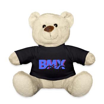 BMX Dirt-Jump Shirt für Kinder & Biker - Teddy - Schwarz - Vorne