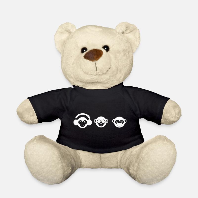 Les 3 singes - Nounours - noir