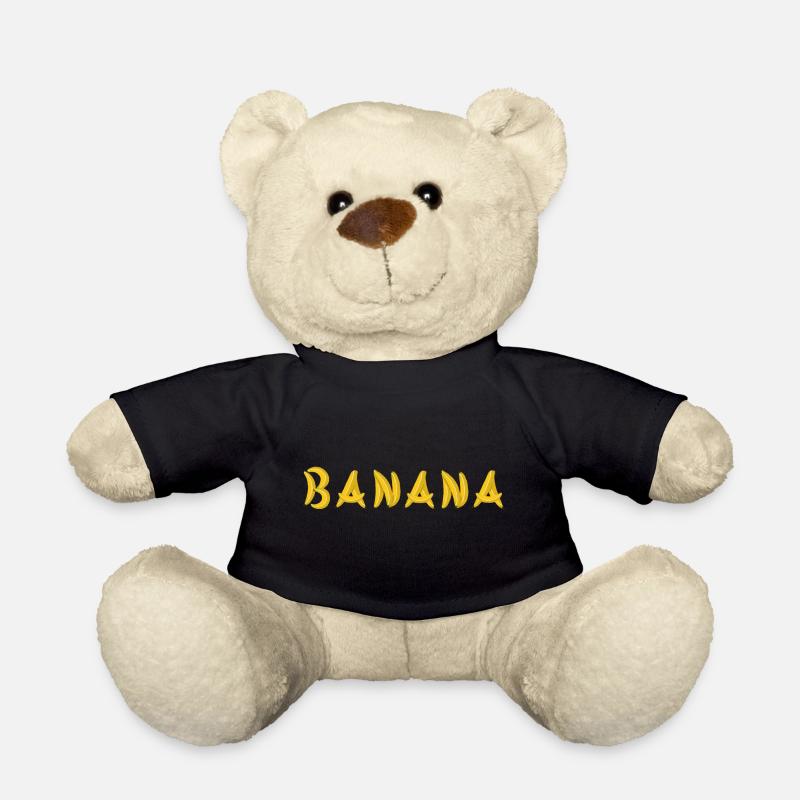 banana - Teddy Bear - black