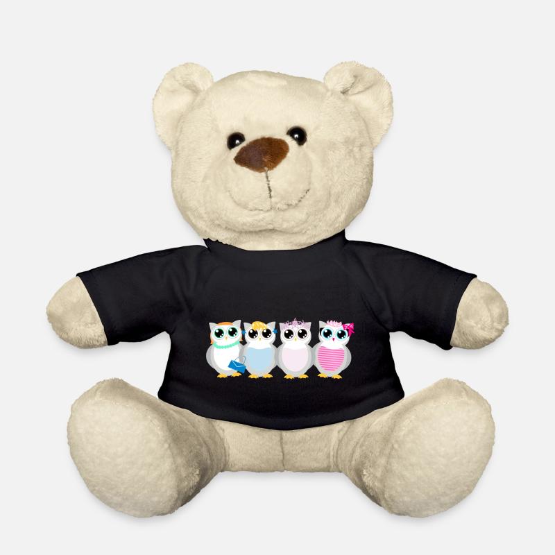 Eulen - Teddy - Schwarz