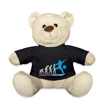 Fußball, Fußballer, soccer, Evolution - Teddy - Schwarz - Vorne