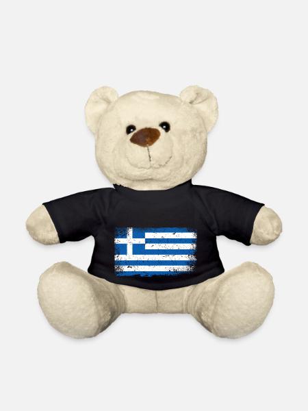 Griechenland Flagge - Teddy - Schwarz