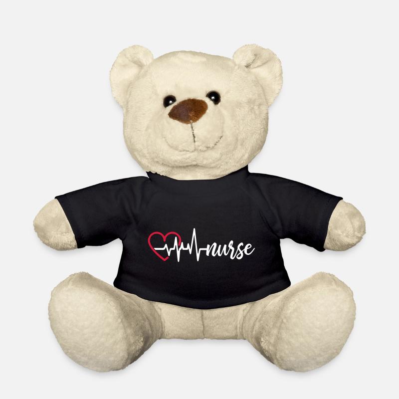 Heart Beat Nurse - Nounours - noir