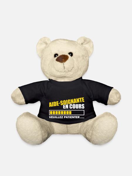 aide soignante en cours / bientôt aide-soignante - Nounours - noir