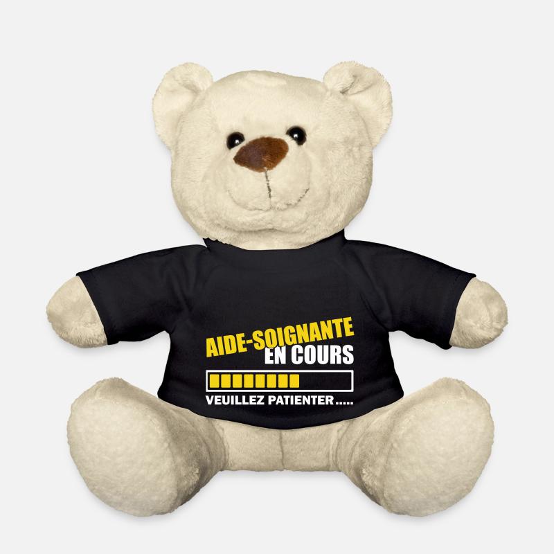 aide soignante en cours / bientôt aide-soignante - Nounours - noir